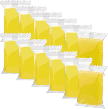 Yellow Air Dry Clay 12 Packs Foam Clay Air Dry Foam Clay for Kids, Moldable Super Light Weight Clay Perfect for Arts, Crafts, Classroom Teaching