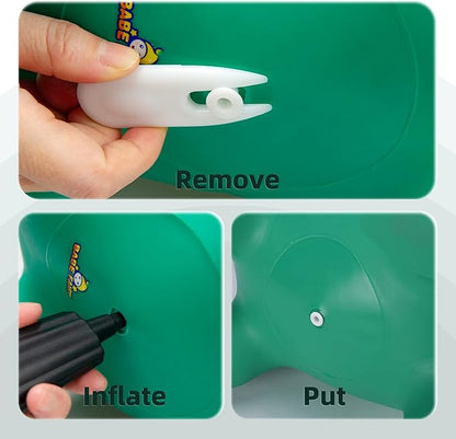 EVERICH TOY Kids Dinosaur Bouncy Animal Toys, Inflatable Triceratops Bouncer, Ride on Bounce Hopper, Indoor Outdoor Activity Birthday Gift for 18 Months 2 3 4 Years Old Boys