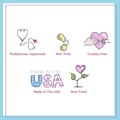 Petite 'n Pretty Featherlight Clear Mascara and Brow Gel - Makeup for Kids, Tweens and Teens - Dual Purpose Clear Finish for Brows and Lashes - Non-Toxic & Made in the USA