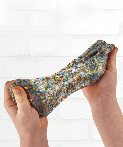 Elmer’s Confetti Slime Kit | Slime Supplies Include Metallic Glue, Clear Glue, Confetti Magical Liquid Slime Activator, 4 Count