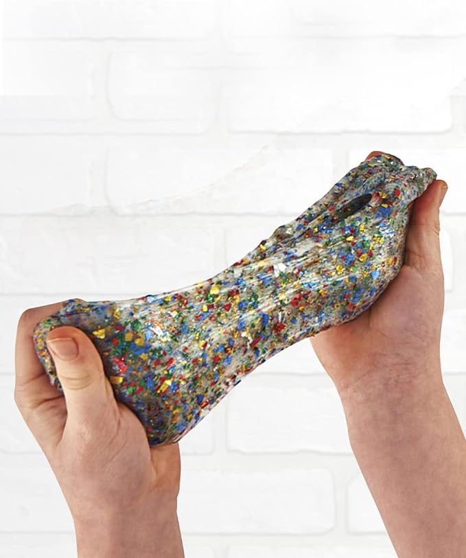 Elmer’s Confetti Slime Kit | Slime Supplies Include Metallic Glue, Clear Glue, Confetti Magical Liquid Slime Activator, 4 Count