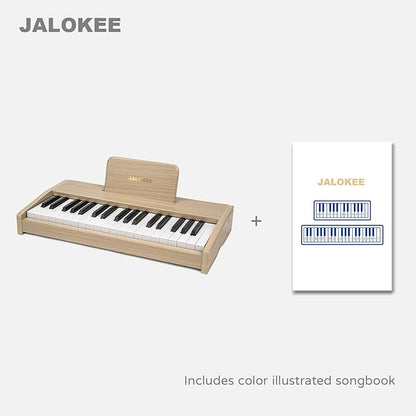 Kids Piano Keyboard, Digital Piano for Kids, Music Educational Instrument Toy, Wood Toy for 3+ Girls and Boys (Oak, 37 Keys)