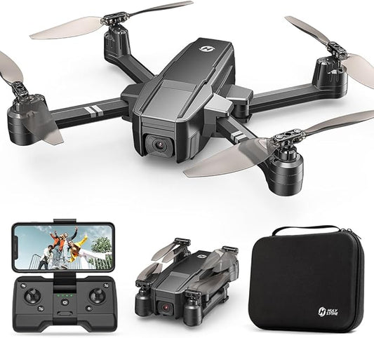 Holy Stone HS440 Foldable FPV Drone with 1080P WiFi Camera for Adult Beginners and Kids; Voice Gesture Control RC Quadcopter with Modular Battery for long flight time, Auto Hover, Carrying Case