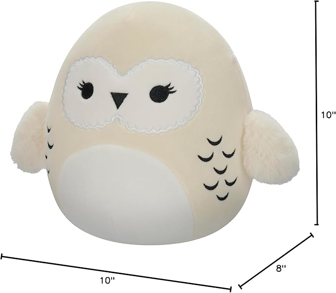 Squishmallows Original Harry Potter 10-Inch Hedwig Plush - Medium-Sized Ultrasoft Official Jazwares Plush