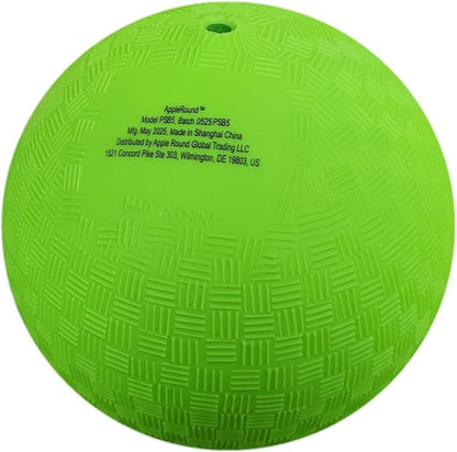AppleRound 8.5-inch Dodgeball Playground Balls, Pack of 4 Balls with 1 Pump, Official Size for Dodge Ball, Handball, Camps and Schools