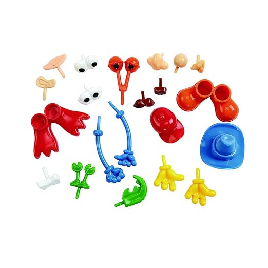 Colorations - BUILDME Creative Creatures Dough Builders (Includes 260 pieces) - Dough & Molding Clay Accessories for Kids - Screen-Free Play Time - Builds Animals & Characters