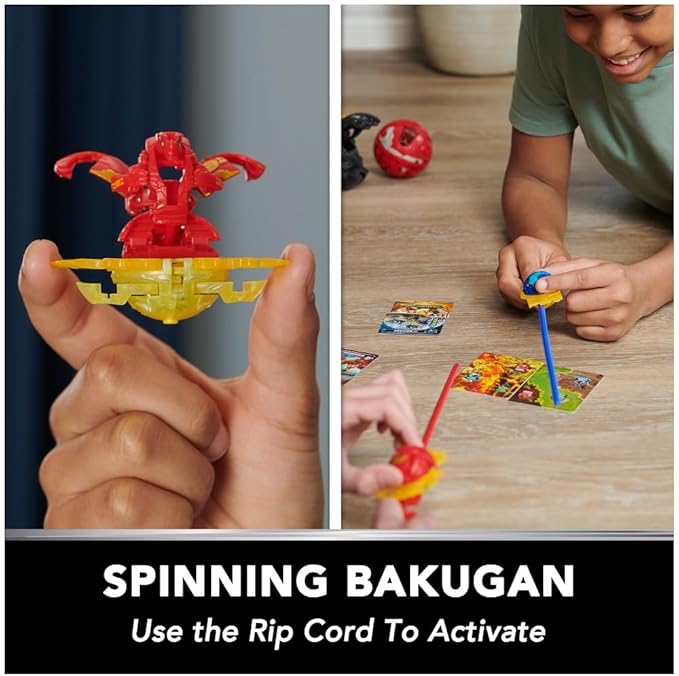 Bakugan, Special Attack Dragonoid, Spinning Collectible, Customizable Action Figure and Trading Cards, Kids Toys for Boys and Girls 6 and up