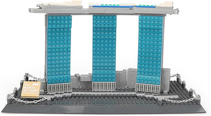 Oichy Building Blocks Set, Marina Bay Sands Architecture Model Kits Collection Toy Building Sets for Adults and Kids(881 PCS)
