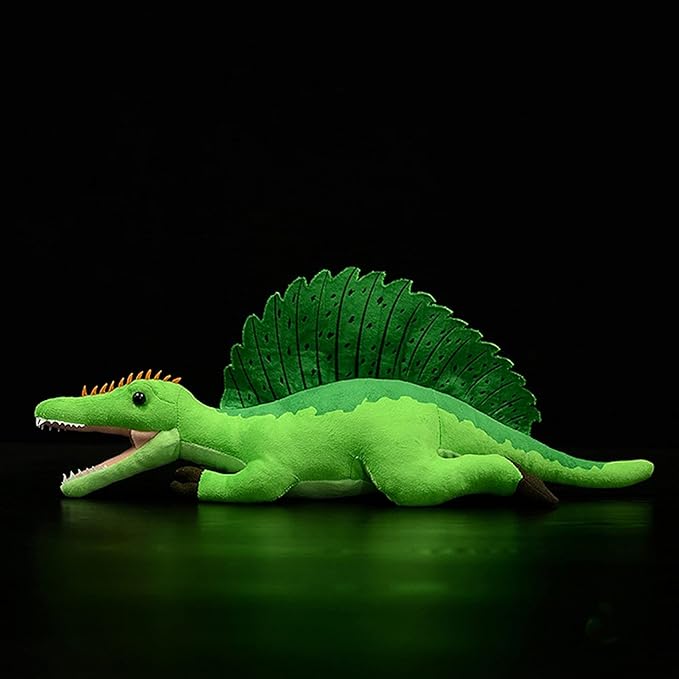 ZHONGXIN MADE Simulation Spinosaurus Dinosaur Stuffed Plush Toy - 18" Soft Lifelike Sail-Backed Dinosaur Model Toy, Real Life Dinosaur Stuffed Animal Toys, Collectible Gifts for Kids