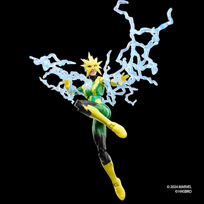 Marvel Legends Series Electro (Francine Frye), Retro Comics Collectible 6-Inch Scale Action Figure