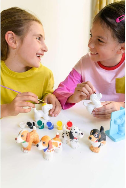 4M 3D Mould & Paint - Puppy Dogs Kit for Kids Ages 5+ - Create, Paint, and Decorate Adorable Puppy Figurines!