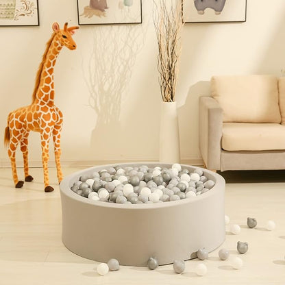 GOGOSO Bear Ball Pit Balls Shapes BPA Free Plastic Play Balls Crush Proof Kids Toddlers Baby Pastel Pelotas Toy Shaped Giant Friendship Bracelet