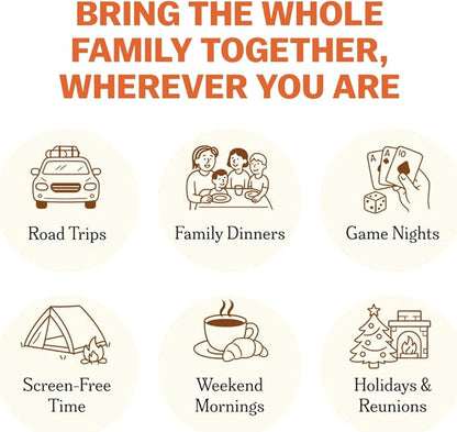 TALES Family Edition 150 Conversation Cards for Family Game Night, Adults, Teens, and Kids, Family Dinners, and Gatherings, Prompts for Meaningful Connections