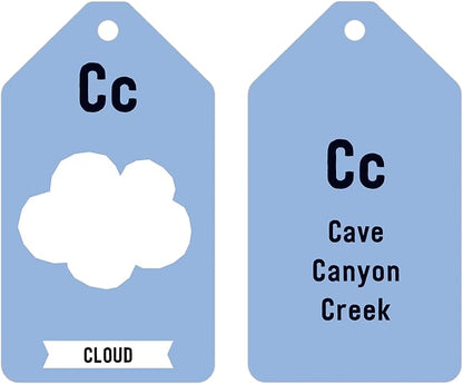 Mudpuppy ABCs of The Earth — Ring Flashcards 26 Durable Double Sided Alphabet Ecological Cards and Reclosable Ring with Colorful Art for Age 1+ Perfect for Preschool Or Travel for Teachers and Parent