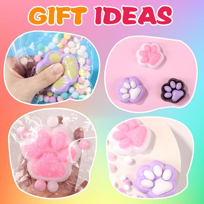 JOICEE Taba Squishy Kit, DIY Squishy Making Kit 18OZ 1:1 AB Liquid Silicone with 6 Molds for Make Your Own Super Soft Squishies Maker Kits Birthday Holiday Gifts Party Favors