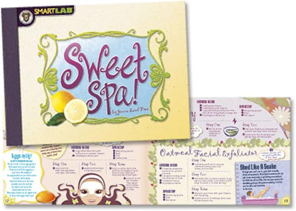 SmartLab Toys All Natural Spa Lab - 22Piece - 30 Soothing Spa Recipes - Includes 4 Bath Bomb Molds & 2 Lip Balm Pots