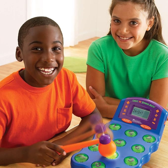 Learning Resources Light 'N' Strike Math Game, Multi-color