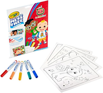 Crayola Cocomelon Color Wonder Coloring Set, Cocomelon Coloring Pages, Mess Free Coloring for Toddlers, Travel Activity, Gift for Kids