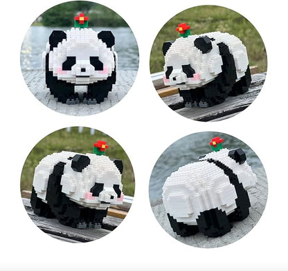 Flower Panda Mini Building Blocks, 983 PCS Micro Animal Building Toy Bricks for Girls Boys and Adults