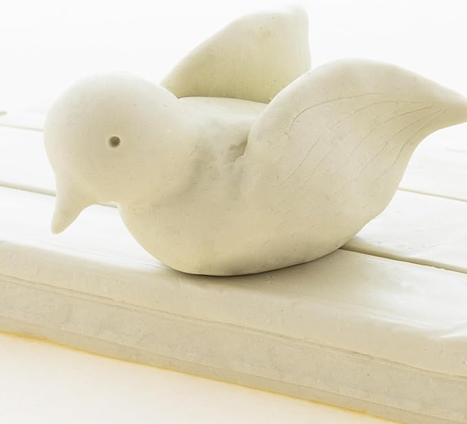 BAZIC Modeling Clay Cream White Color 1 LB, Light Dough Art Craft, Non Toxic Gift for Artist Kids Toddler Boys Girls, Bulk for Classroom, 1-Pack