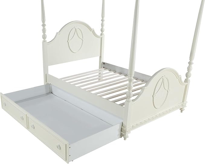 Acme Dorothy Teenager Twin Trundle in Ivory