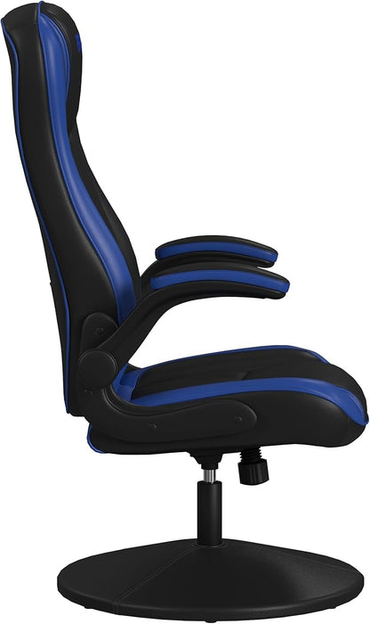 RESPAWN 800 Gaming Chair Floor, Swivel Rocker Gaming Chair, High Back Ergonomic Floor Gaming Chair for Kids and Adults, Gaming Recliner, Floor Rocker Chair with Armrests - Blue
