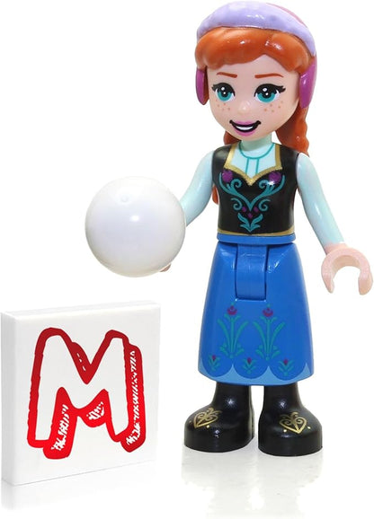 LEGO Disney Princess Frozen 2 Minifigure - Anna in Blue Skirt (with Snowball) 2021 43194