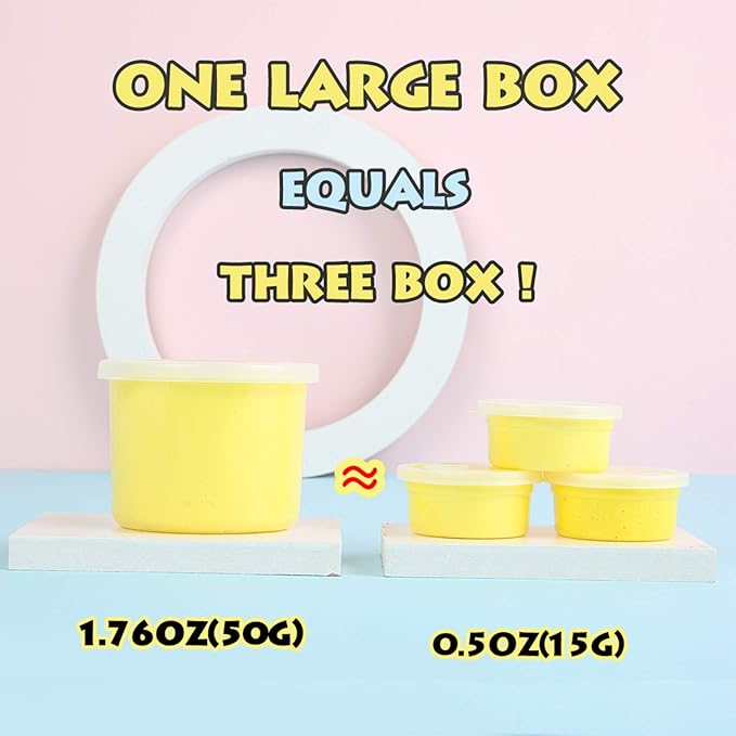 50G Air Dry Clay Kit-24 Colors Modeling Clay for Kids,Molding Clay Supplies with Mould Tools and Animal Accessories,Art Crafts Gift for Boys and Girls