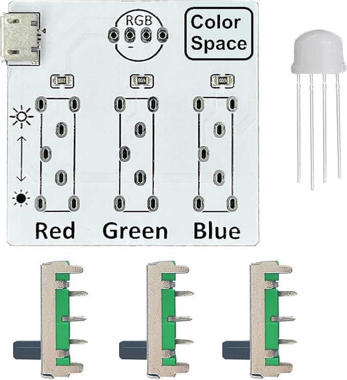 DIY Soldering Practice Kit RGB Practice Learning Electronics Training Board