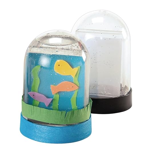 Colorations Create Your Own Snow Globe Kids Craft Kit, Set of 12, Create a Keepsake, Ideal Mothers Day or Fathers Day Gift, Birthday or Holiday, Can Be Personalized & Individually Designed