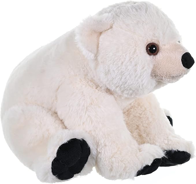 Wild Republic Polar Bear Baby Plush, Stuffed Animal, Plush Toy, Gifts for Kids, Cuddlekins 12 Inches