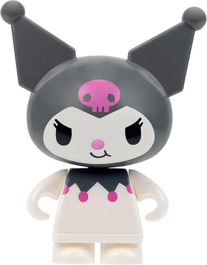 BLDR Hello Kitty and Friends Kuromi’s Popcorn Stand Building Set - Kuromi & Chococat Poseable Minifigures - Gifts for Kids & Sanrio Fans Ages 8+, 0129