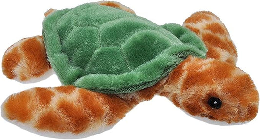 Wild Republic EcoKins Mini Sea Turtle Stuffed Animal 8 inch, Eco Friendly Gifts for Kids, Plush Toy, Handcrafted Using 7 Recycled Plastic Water Bottles (24804)