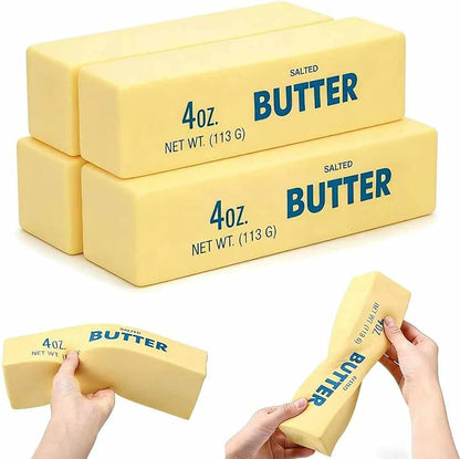 4 Pcs Slow Rising Butter Squishy Fidget Toys Adults, Slow Rebound Stress Balls Stress Relief & Fidget Toys for ADHD, Easter Basket Stuffers Easter Gifts