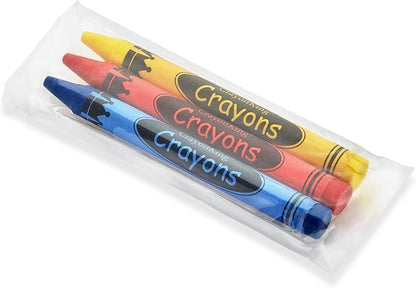 CrayonKing 240 Sets of 3-Packs in Cello (720 total bulk Crayons) Restaurants, Party Favors, Birthdays, School Teachers & Kids Coloring Non-Toxic Crayons