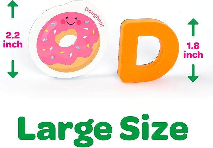 Crayola: ABC Matching Magnet Set - Foodie Garden - Alphabet & Image Foam Magnets, Classroom & Home Education, Spelling-Learning, Toddler, Kid Ages 3+