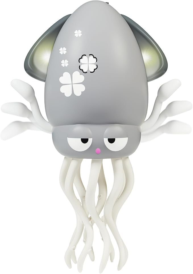 LZZAPJ Electric Dancing Octopus Light Music Suitable for 12-18 Months Old Baby Toys, Kid Crawling Squid Toys Suitable for Toddler Tummy time, Christmas for 1 2 3 4 5 6 Year Old Girl (Gray)