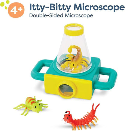 B. Toys- Double-Sided Microscope- Sports & Outdoor Microscope for Kids – Double-Sided Microscope – Science Toys – 3 Toy Bugs-Itty-Bitty Microscope- – 4 Years +