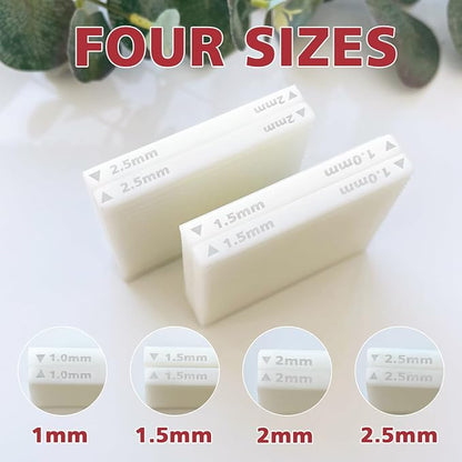 Keoker 4 Sizes Polymer Clay Bead Roller, Polymer Clay Bead Maker, Bead Molds for Clay, Polymer Clay Tool