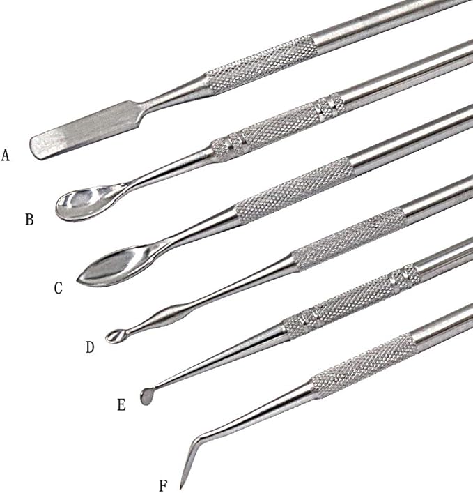 Wax Carvers Set Double Ended Dental Wax Modeling Sculpting Tools Dental Picks Polymer Pottery Clay Carving Tool Stainless Steel 12 Pieces