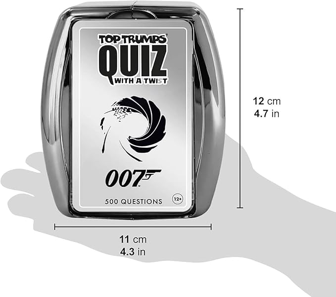 Top Trumps James Bond Movie Trivia Ggame: Quiz Games - Trivia Quiz - Kids Games - Games for Adults - Great Travel Games and Road Trip Games - Trivia Outdoor Games 2+ Players