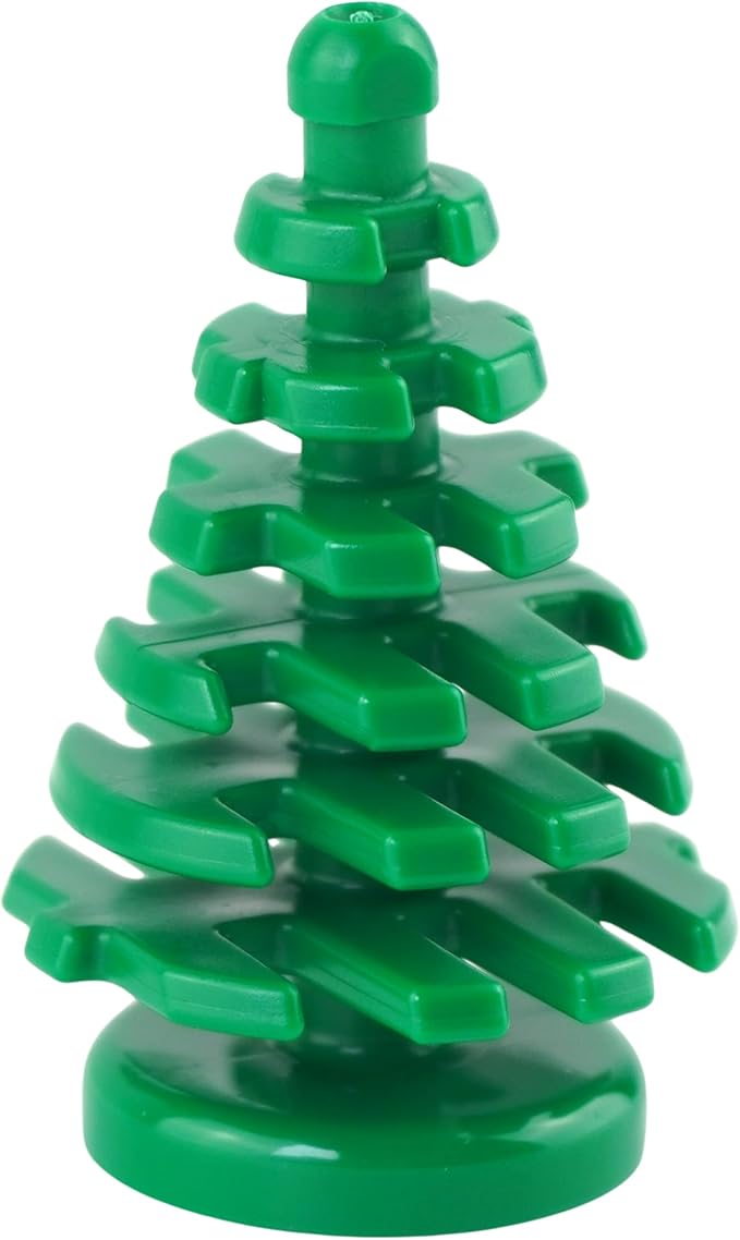 LEGO NEW 10 pcs GREEN PINE TREE SMALL 2x2x4 Plant Christmas City Town Building Forest Greenery Foliage Train Pack set boy girl part piece