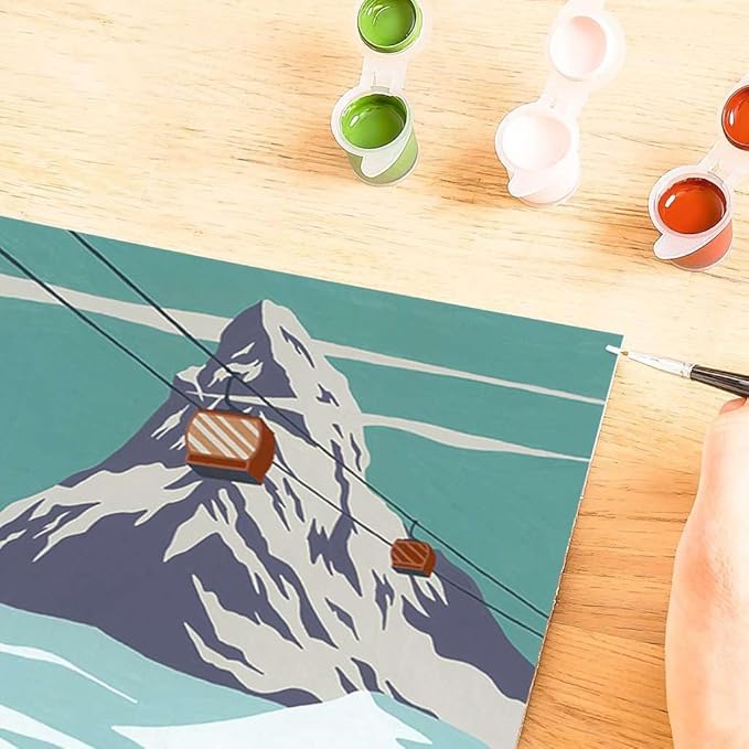 Ravensburger Zermatt Paint by Numbers Kit for Adults - 23500 - Painting Arts and Crafts for Ages 12 and Up