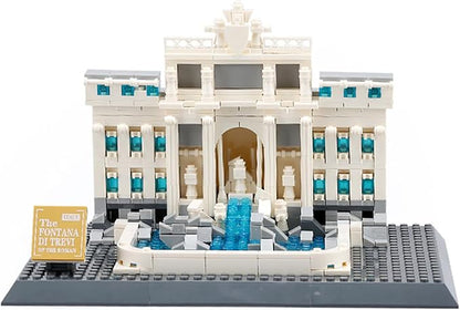 Oichy Trevi Fountain Building Blocks Set, 667 PCS Famous Architecture Model Building Kits, Collection Trevi Fountain Model Building Blocks for Adults and Kids