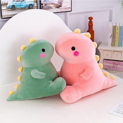 Cute Dinosaur Plush Toys, Fat Dinosaur Soft Stuffed Animals Toys Dolls, Dino Plushies Doll Cute Birthday Gifts for Kids Girls Boys (Pink,8in)