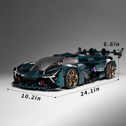 Millanio Super technic Car Model Building Kit,1:8 Scale Model and Race Engineering Toy,Adult Collectible Model Cars Kits to Build,Compatible with Lego Technic Car Sets for Adults(3446pcs)