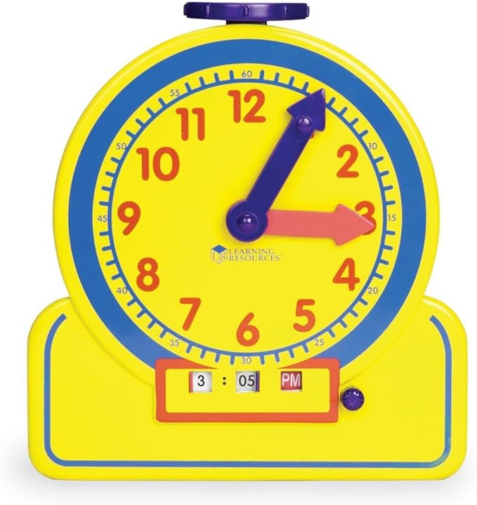 Learning Resources (LER2994) Primary Time Teacher Jr. 12 Hour, Multicolor, Multi-color