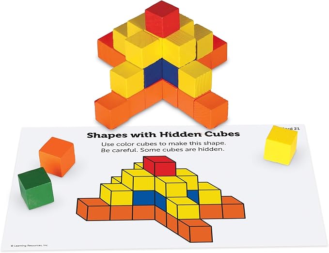 Learning Resources Creative Color Cubes, Fine Motor Skills, Counting Skills, Basic Math, 100 Piece, Ages 3+