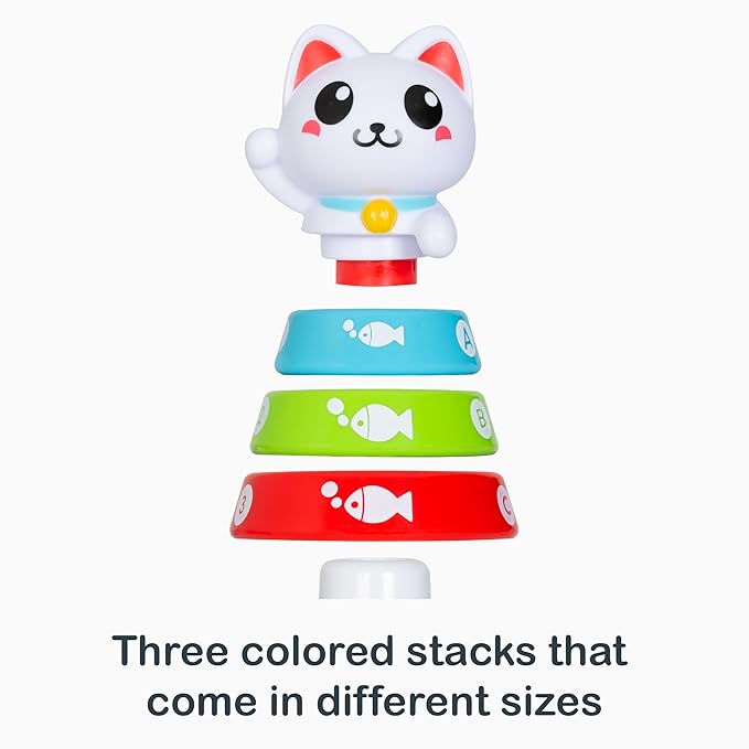 Smart Steps Stack-a-Cat 9 - 12 months STEM Baby Toy