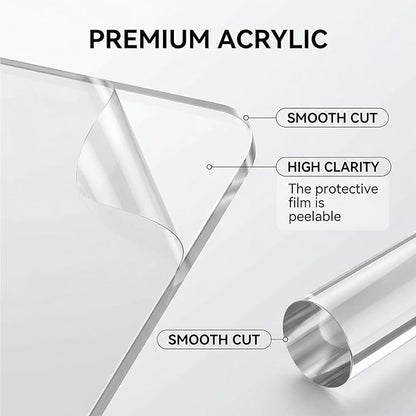 14 Pcs Polymer Clay Tools, Solid Acrylic Roller for Clay, Protect Fingers Polymer Clay Cutter, Clear Acrylic Sheet Press Board Wire Texture Set Needle Detail Modelling Supplies for Beginners